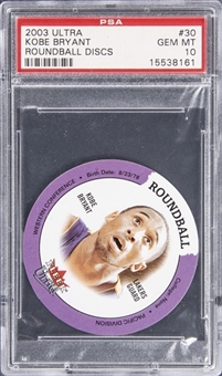 2003-04 Ultra Roundball Discs #30 Kobe Bryant - PSA GEM MT 10